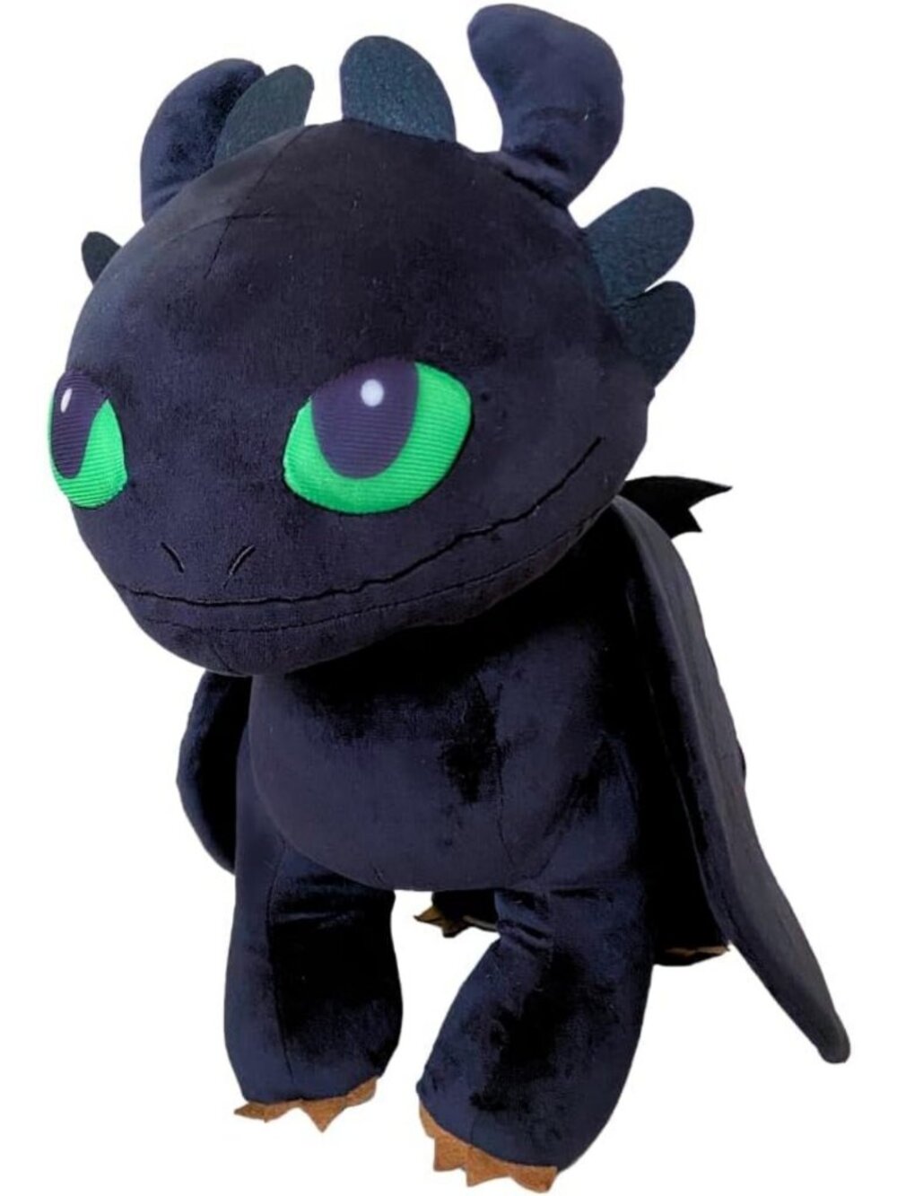 Super Soft Toothless Plush Cuddle Pillow Buddy with Light Up Eyes - Cozy